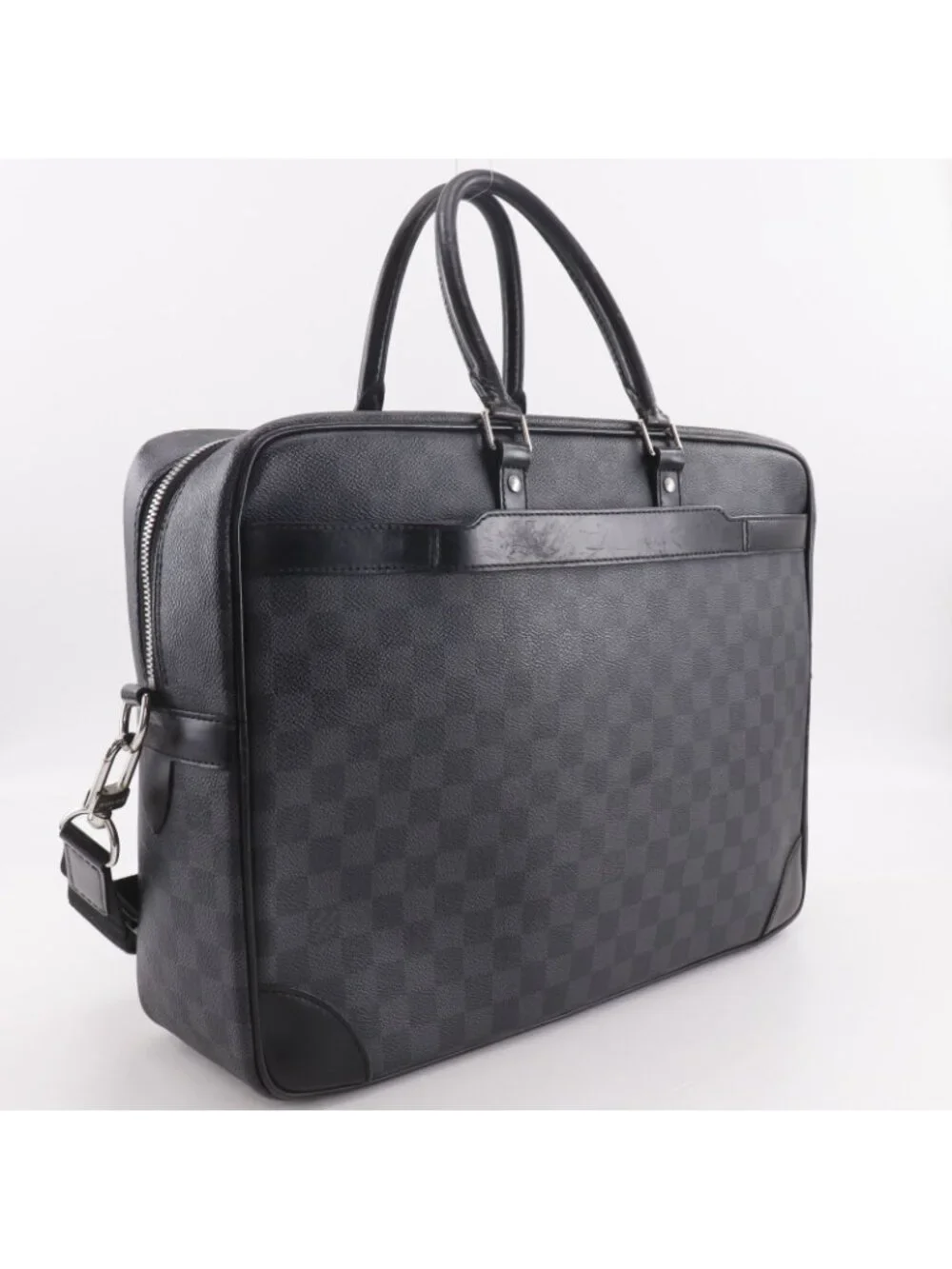 Louis Vuitton Porte Documents Voyage GM 2-Way Shoulder Damier Graphite Canvas